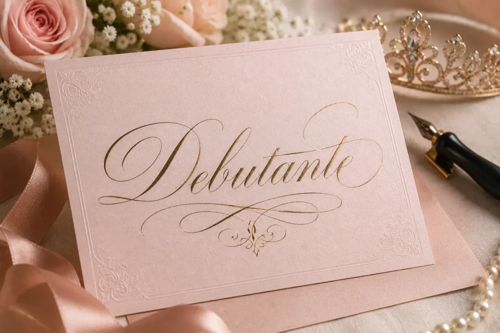 Invitations with Spencerian Calligraphy