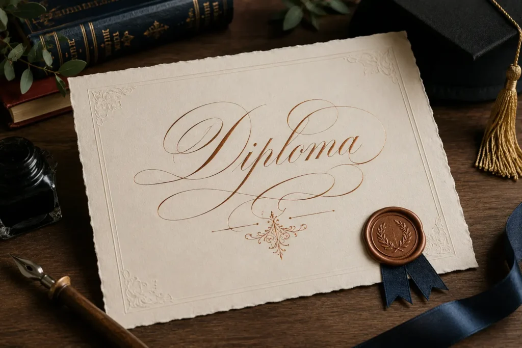How to Make Handmade Diplomas with Copperplate Calligraphy