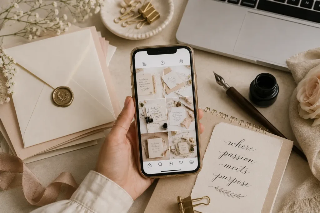 How to Sell Calligraphy Stationery on Instagram