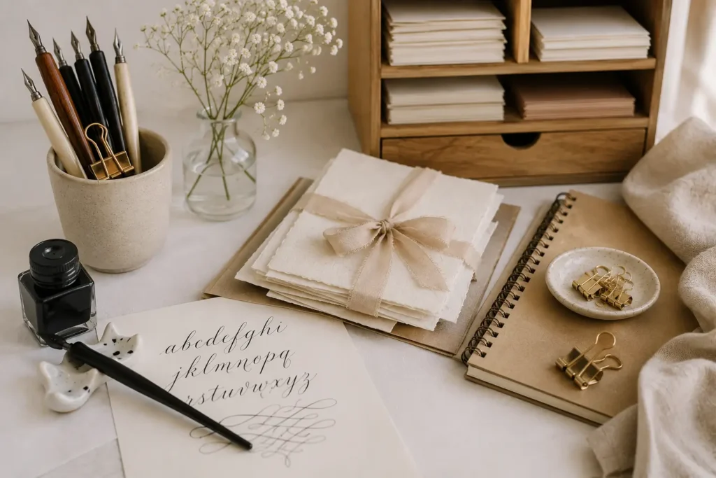 The Minimum You Actually Need to Start a Home Calligraphy Studio