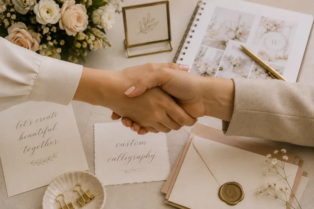 How to Partner with Wedding Planners to Sell Your Custom Calligraphy