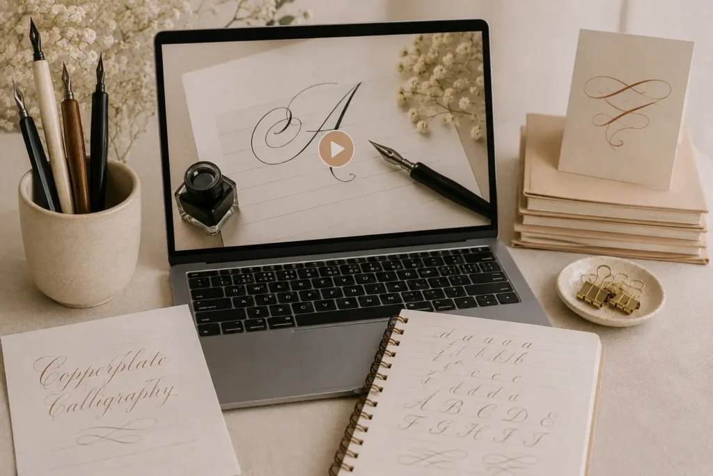 How to Create a Copperplate Calligraphy Mini-Course