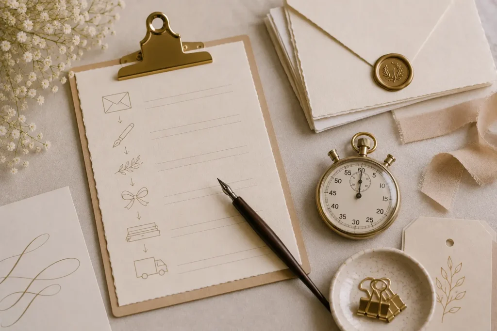 How to Calculate Production Time for Fine Stationery